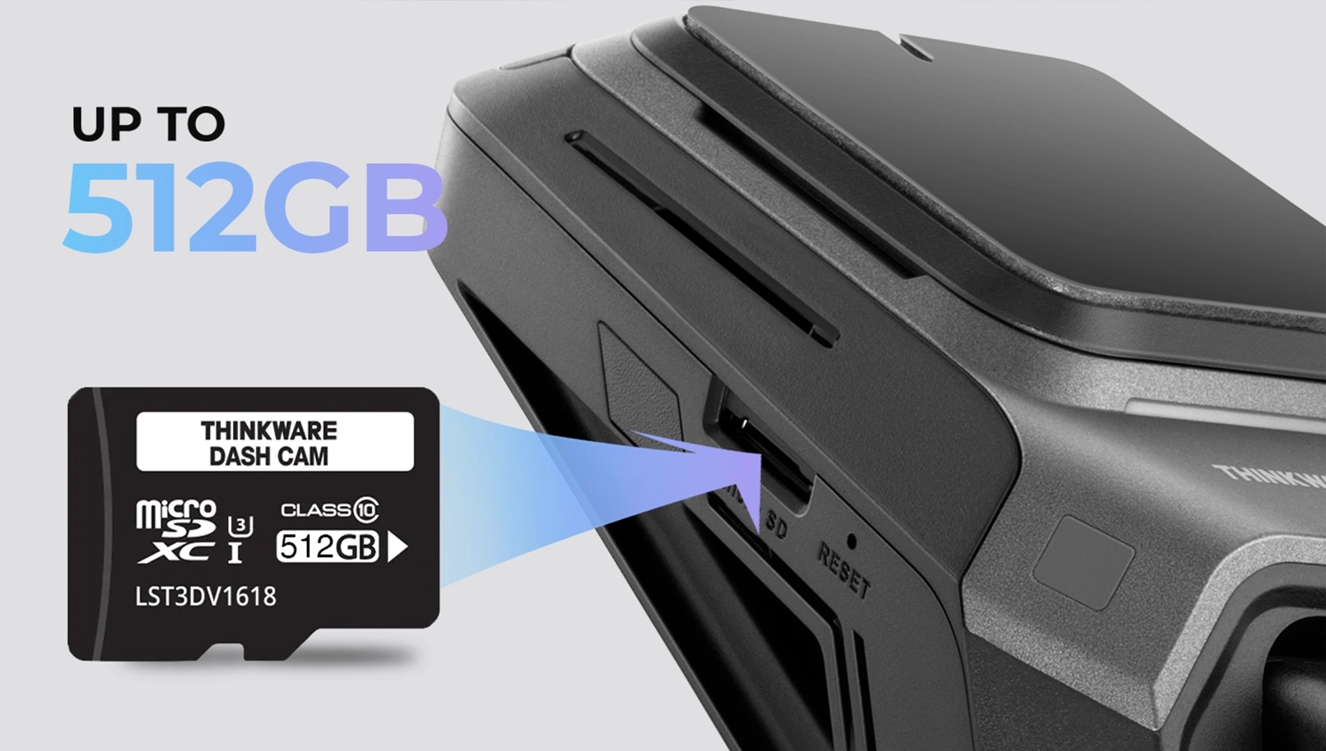 Support Up to 512GB MicroSD Card